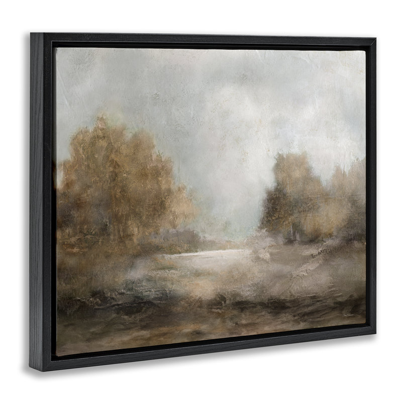  Art mural sur toile flottant, "Scenic Atmosphere", Cadre flottant noir de jais, H 17 po x l 21 po