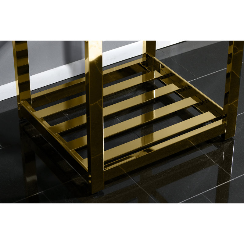 Ensemble de meuble-lavabo simple 25 po Fauceture, Laiton poli
