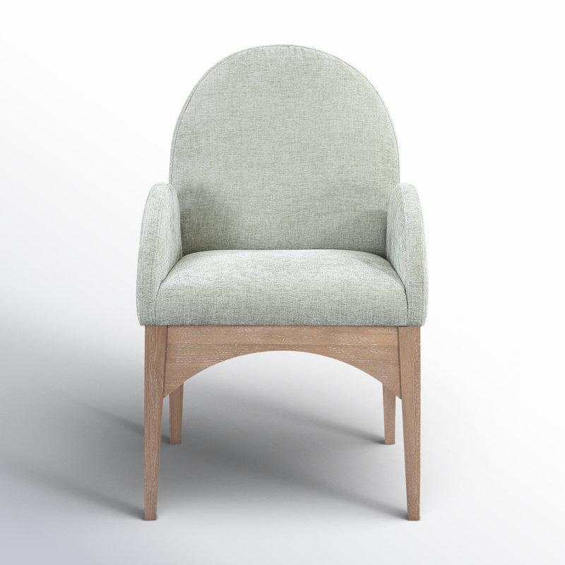 Fauteuil Waldorf, Chenille menthe, Naturel