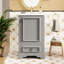 Meuble-lavabo de style moderne de 20 po avec poignée en alliage d'aluminium, charnières à fermeture douce et support de rangement pour porte-1261071285