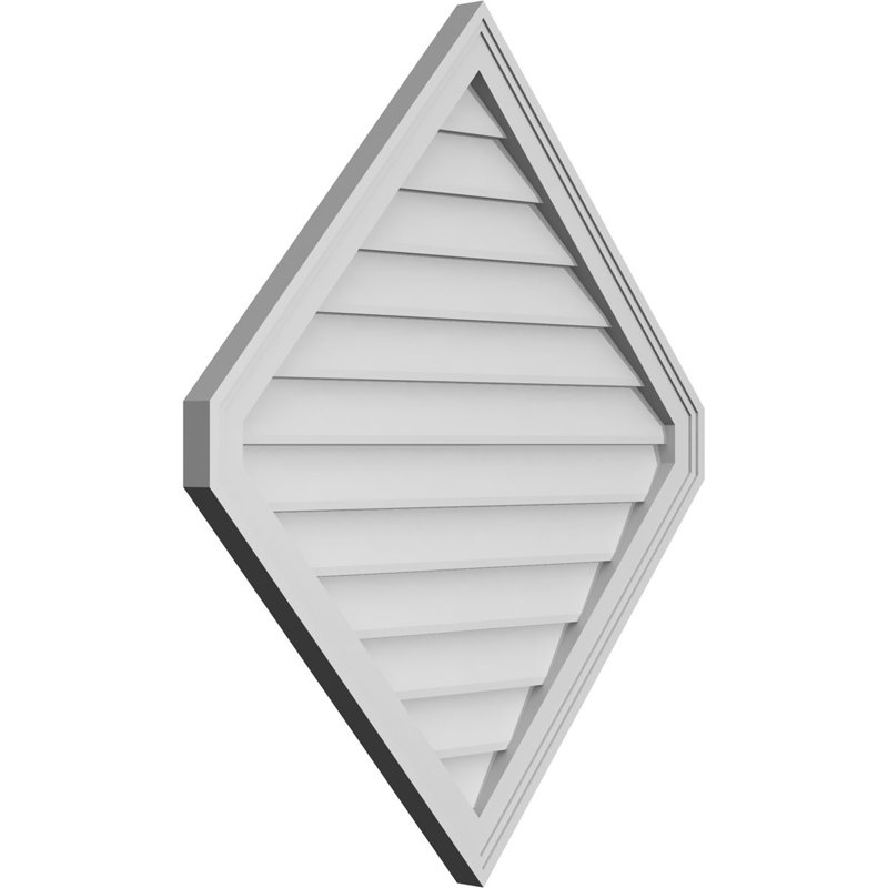 Ventilé vertical à pignon vertical 13/12 po, H 1,5 po x l 32 po x L 38 po
