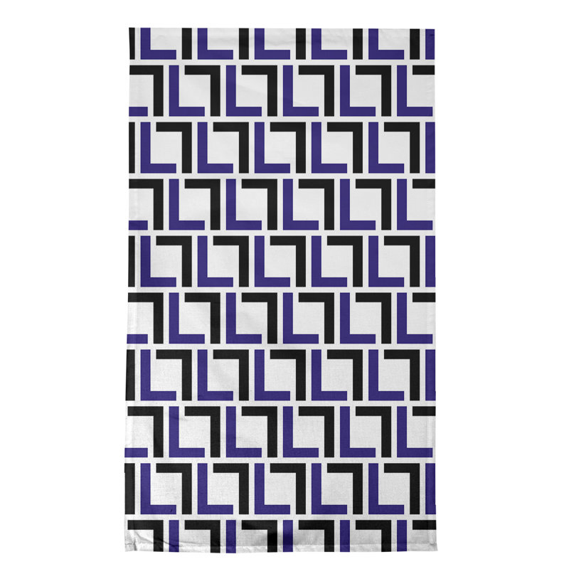 Torchon de luxe Baltimore Football, polyester, Or métallique / mauve / blanc