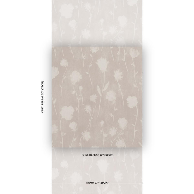 Papier peint Schumacher X Backdrop avant minuit, Beige