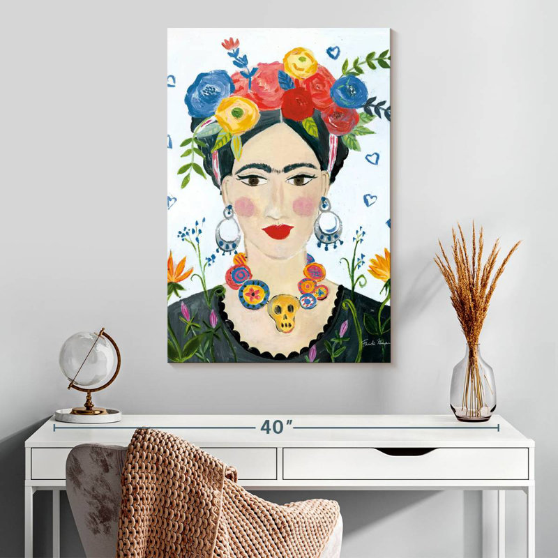 Leisha Hommage à Frida II lumineux, H 30 po x l 20 po