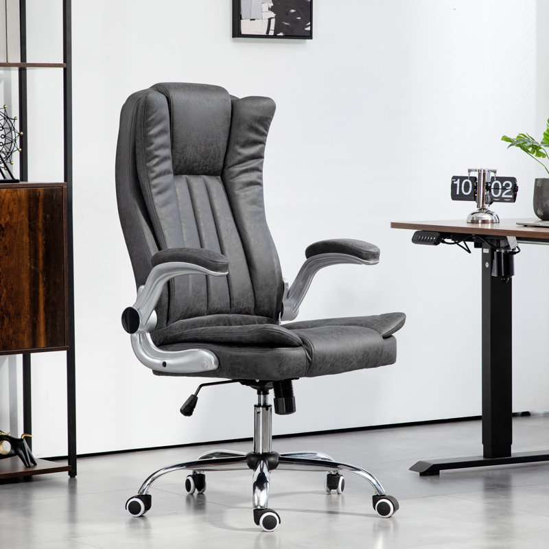 Fauteuil de direction HOMcom, Gris