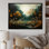 «Yellow Green Plants Enchanted Forest III», reproduction d'art sur toile