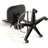 Backed Adjustable Height Ergonomic Lab Stool with Footring Wheels