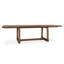 Lyra 80-110" Pine Wood Extendable Dining Table In Smoke Brown