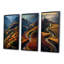 «Scenic Vineyard Mosaic Field», 3 pièces sur toile-1752702912-1752702925