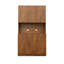 Armoire de cuisine et armoire à 6 portes spacieuses avec tablettes ouvertes et tiroir pour le rangement de la chambre à coucher-953712417