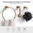 Stainless Steel 3-Piece Bath Hardware Set With Towel Ring, 2 Towel Hooks-103560561