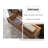Solid Ash Wood Glass Door Bookcase with Drawer