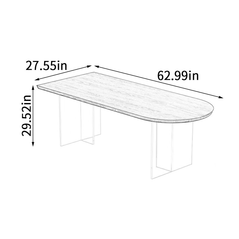 Ladeidre, Brun, H 29,52 po x L 62,99 po x l 27,55 po