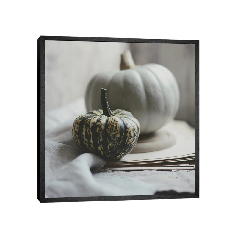 Fall Bunches by Sarah Gardner - Print on Canvas, 93.98 cm H x 93.98 cm W, Black Floater Frame