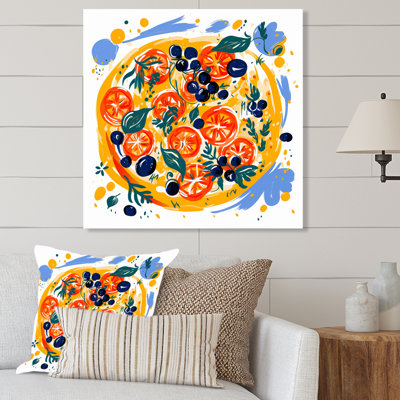 Henri Henri Matisse Style pizza impressionniste IV - pizza, art mural en métal