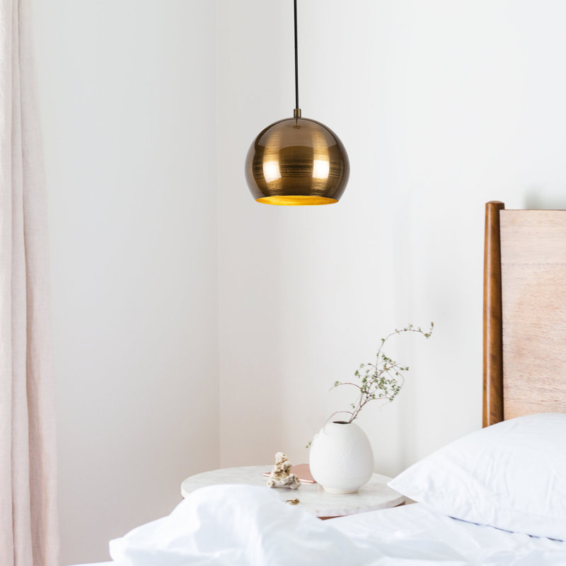 Lustre de style scandinave, 4,7 po x 11,8 po | Hauteur: 43,7 pouces, longueur du câble: 35,4 pouces | Corps en fer durable, douille E27 (40 W maximum) | Élégant luminaire pour décoration intérieure moderne, certifié IP20 pour une utilisation intéri