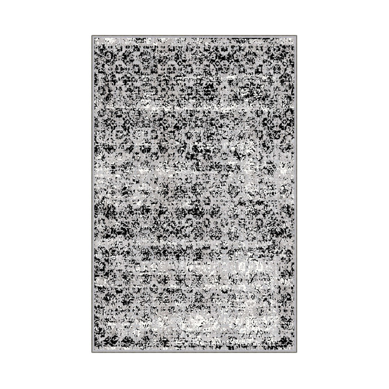 Elegant Hall Carpet, 3D Digital Print Design, 3.9 x 4.9 ft | 100% Polyester, Antibacterial, Non-Slip PVC Dot Underside, Pile Height: 0.04 in, Machine Washable, Perfect for Living Room & Entryway Decor