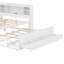 Lit plateforme double avec tête de lit, USB, lit gigogne et 3 tiroirs-1943116368