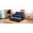 Modern Sleeper With Pullout Bed And Toss Pillows In Gray Color Soft Practical Function Pillow