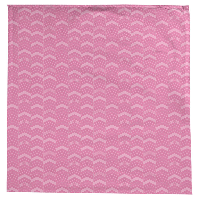 Nappe à chevrons à traits Stephenie, Rose