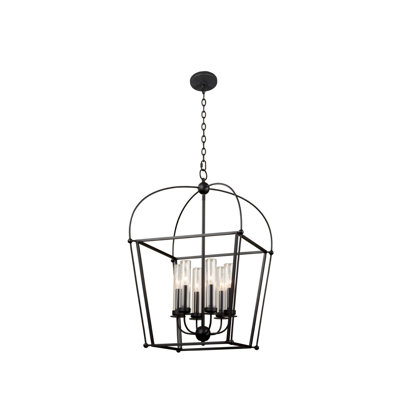 Sutter 6 LT Matte Black Outdoor Pendant Kalco