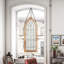 Panneau de fenêtre en verre texturé transparent de style cathédrale 36 po H Victorian