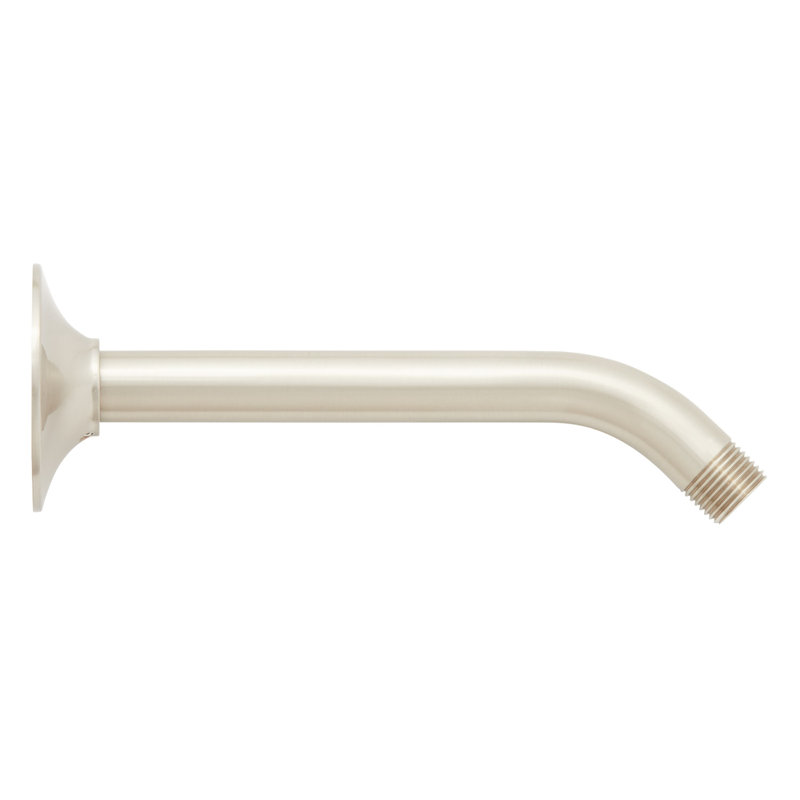 8" Standard Shower Arm with Flared Flange, Brushed Nickel