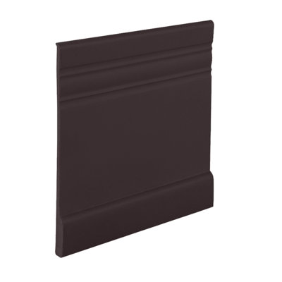 Base murale en caoutchouc de 0,13 po x l 720 po x l 5,25 po en noir brun