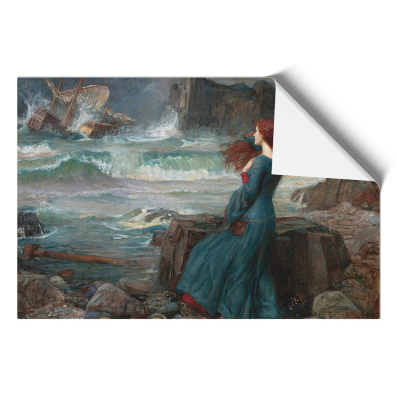 Miranda the Tempest by John William Waterhouse - Frameless Print, 30cm H x 42cm W x 0.1cm D