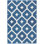 Elizabeth Navy Machine Printed Washable Rug