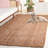 Kieva Natural Fiber Hand Loomed Jute/Coir Solid Color Rug in Brown-1347120787