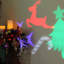 Mini-projecteur à DEL de Noël activé par le son avec support
