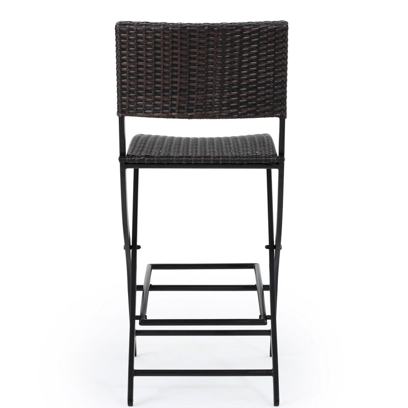 Patio pliable, 2 extérieurs de tabourets de jardin - conception moderne et artificielle