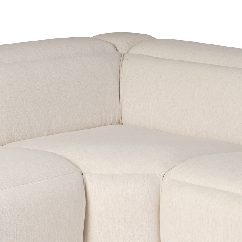 Upholstered 125 " Power Reclining L-Shaped Sectional