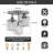 3-Light Modern Crystal Cluster Semi Flush Mount Ceiling Light-1323792069