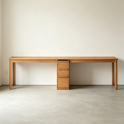 Modern Simple Style Solid Wood Double-person Desk