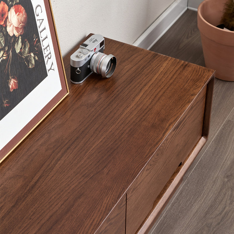 Meuble télé de style japonais minimaliste, 70.87"