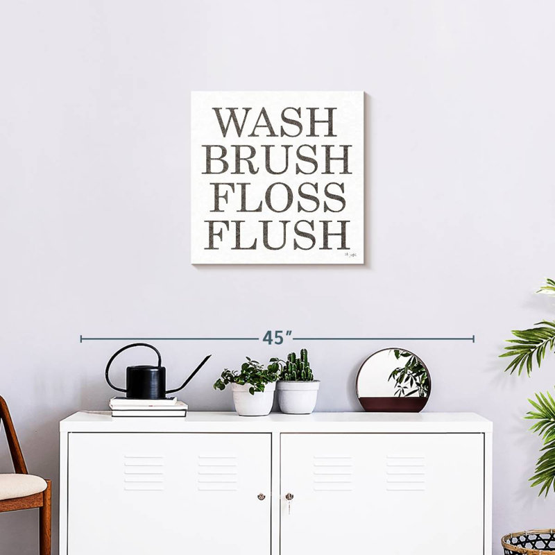 Tergel Wash Brush Floss Flush Print, 20" H x 20" W
