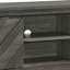 Velz TV Media Stand Cabinet, 2 Chevron Doors. Open Shelves, Dark Grey -115291571