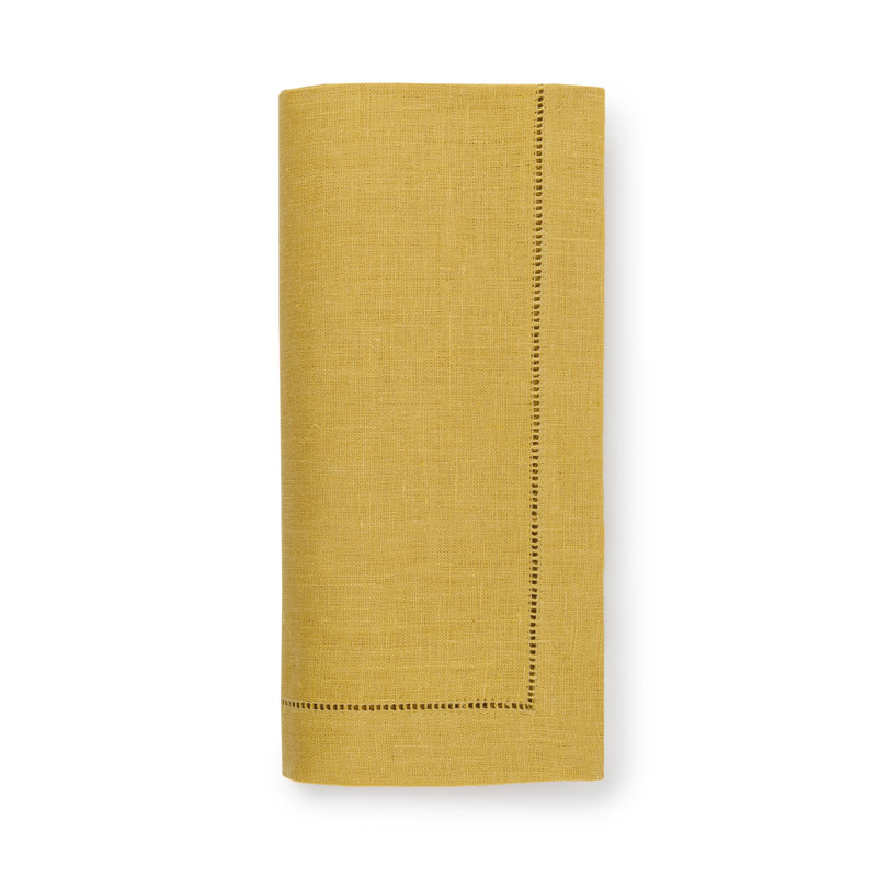 Festival Linen Rectangle Napkins, Mustard