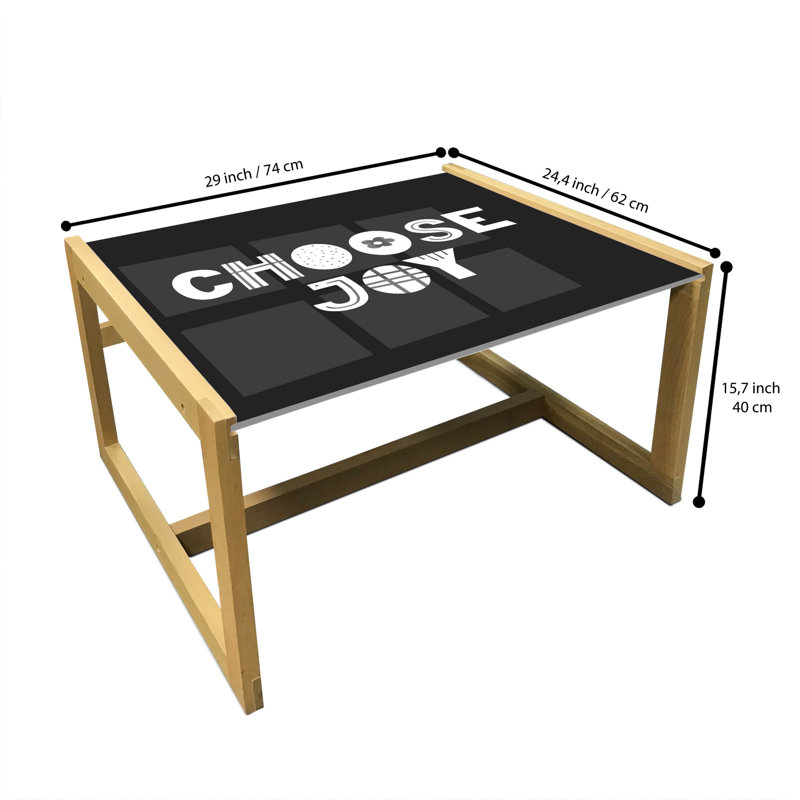 Ikeshia Sled Coffee Table, 40cm H x 74cm W x 62cm D