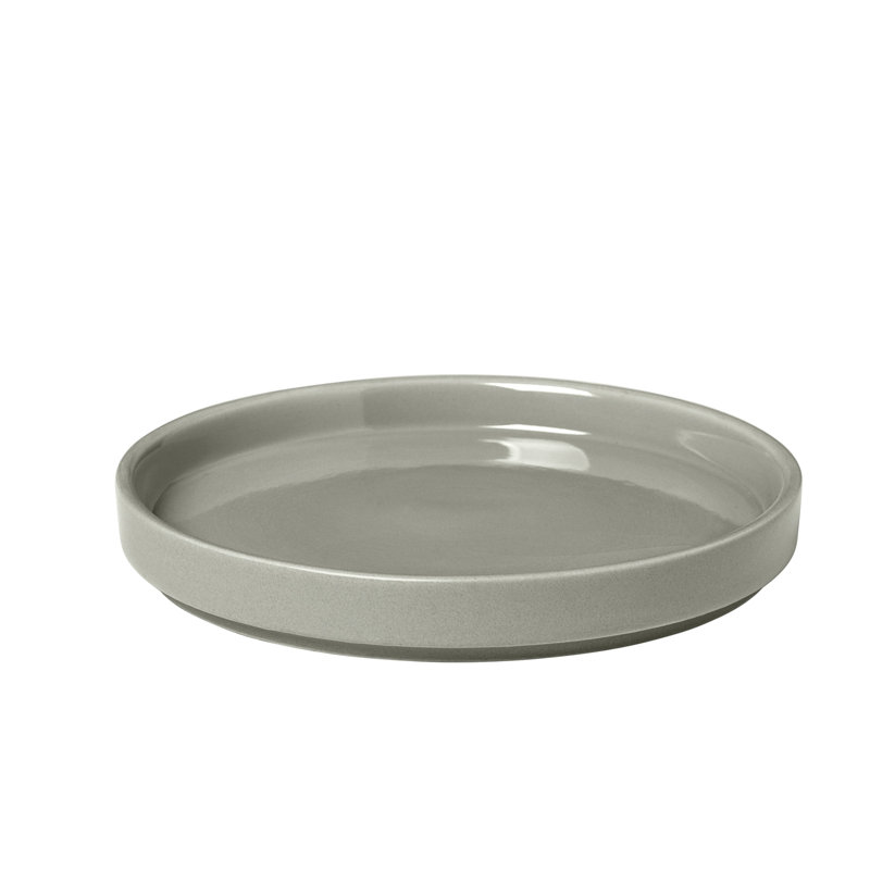 PILAR Stoneware 5.51" Bread and Butter Plate, Mirage/Gray