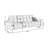 Green Polyester Standard Sofa-1683656925-1683656922