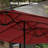 Nyasia 15 ft. x 9 ft. Rectangular Market Umbrella with Base, Dark Red-1824022006