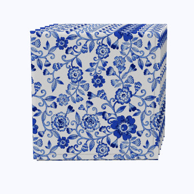 100% Cotton Floral Square Napkin