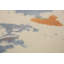 Tapis indien à motif abstrait moderne illustré