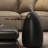 Black square bookshelf coffee table