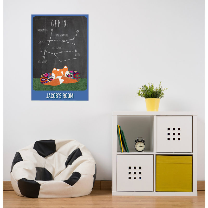 Décalcomanie murale personnalisée gemini zodiac, Oui