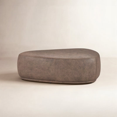 Adna 44" Genuine Leather Triangular Ottoman