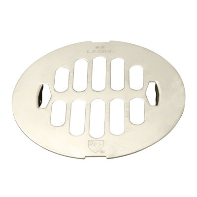 4-1/4" OD Brass Snap-in Shower Drain Cover
